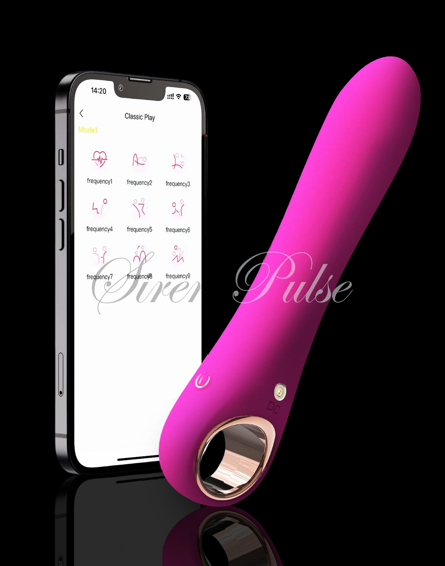 SirenPulse 10-Mode G Spot Vibrator Dildos, Powerful Vibrating Massagers for Clitoral Vagina and Anal Stimulation, Adult Sex Toys for Women or Men
