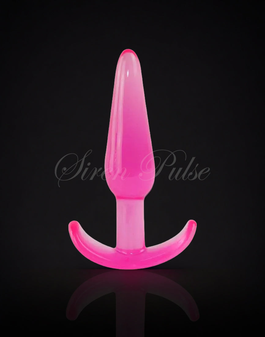 PINK TEMPTATION: CRYSTAL GLASS BUTT PLUG