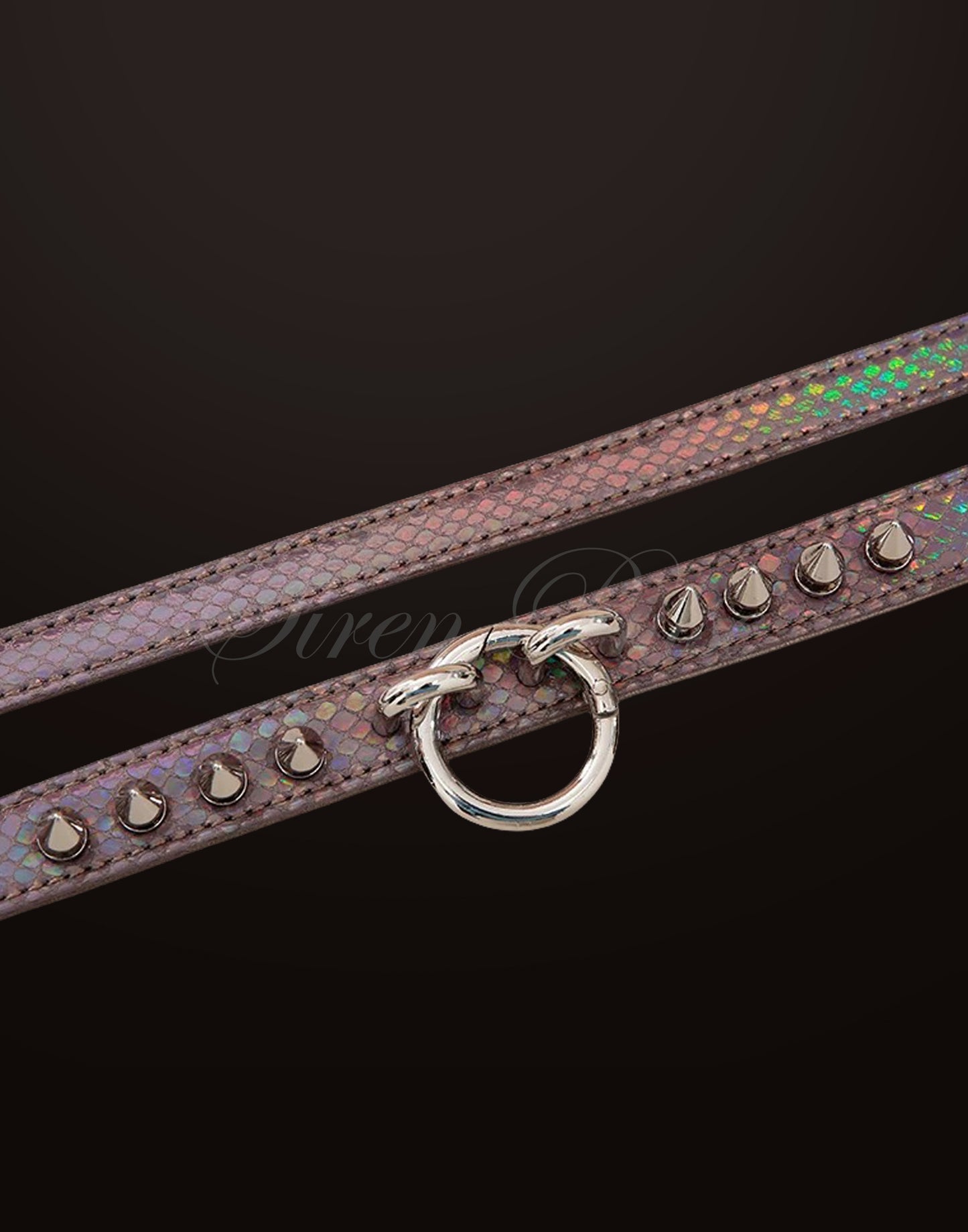 SPIKED LOVE™ RESTRAINT COLLAR BROWN