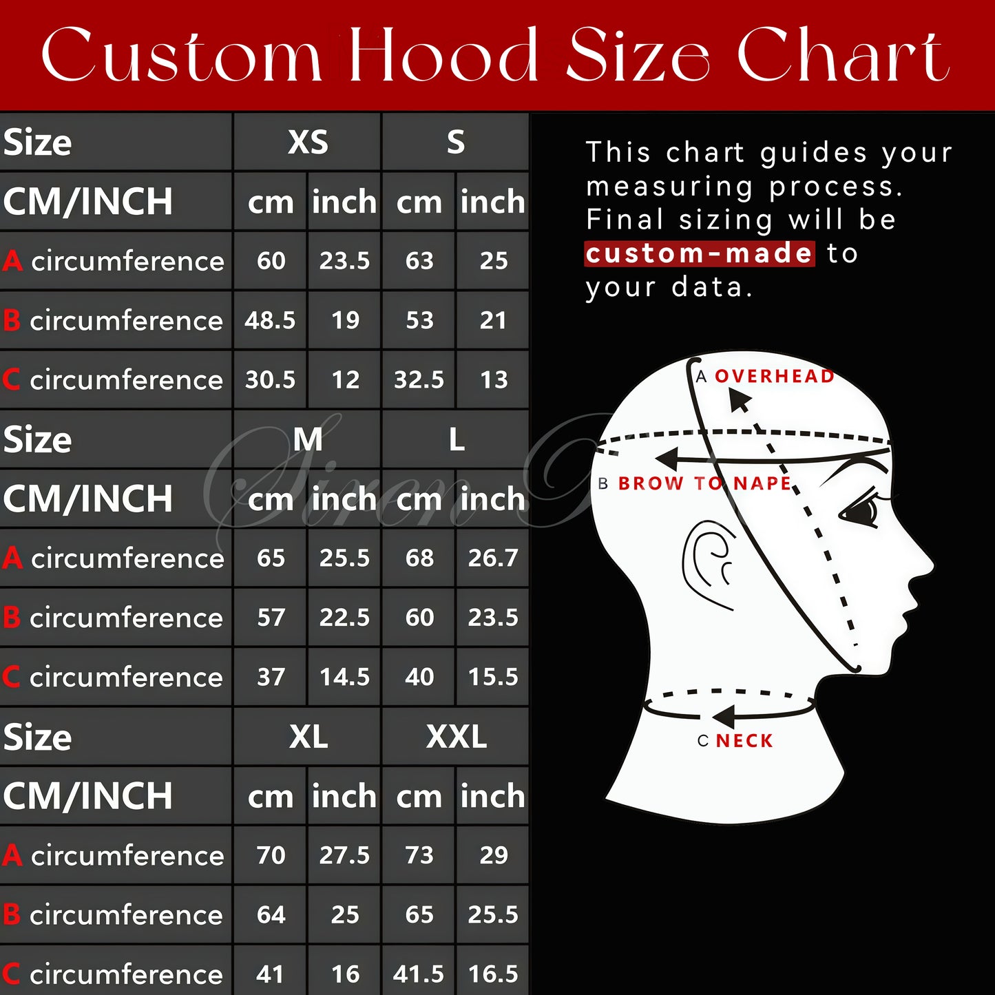 CIRCLE FRAME™ LATEX HOOD