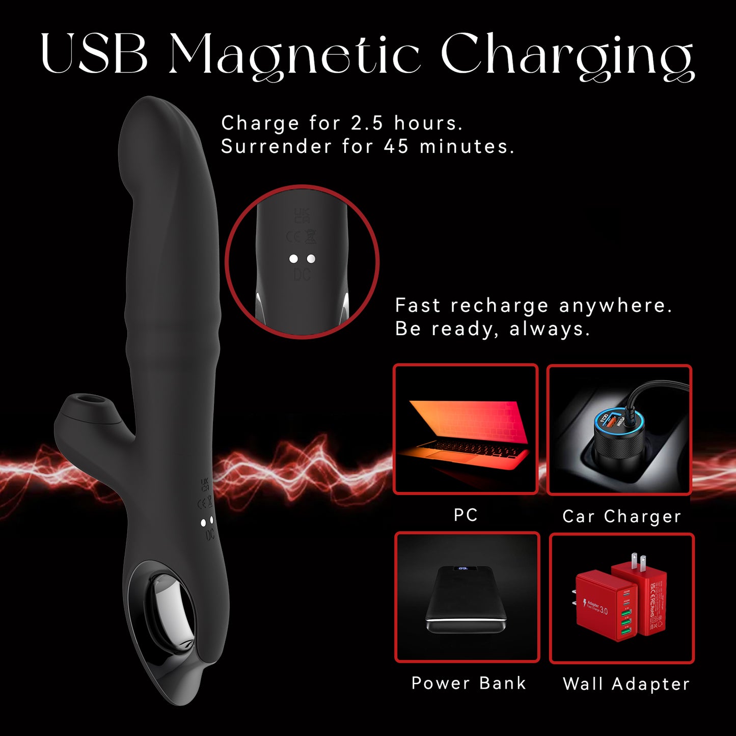 Thrusting suction vibrator with internal beaded core by Siren Pulse – G-spot sex toy with deep thrust, clit air pulse, and liquid silicone body