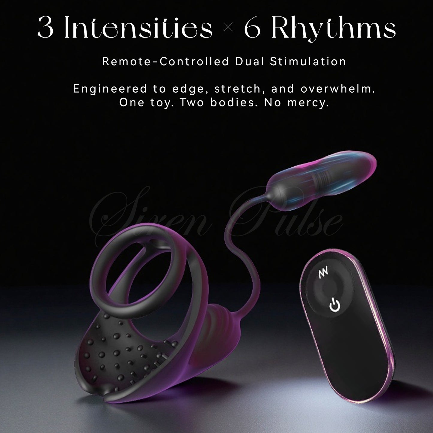COUPLE CHAOS™ REMOTE CONTROL LOCK RING VIBRATOR