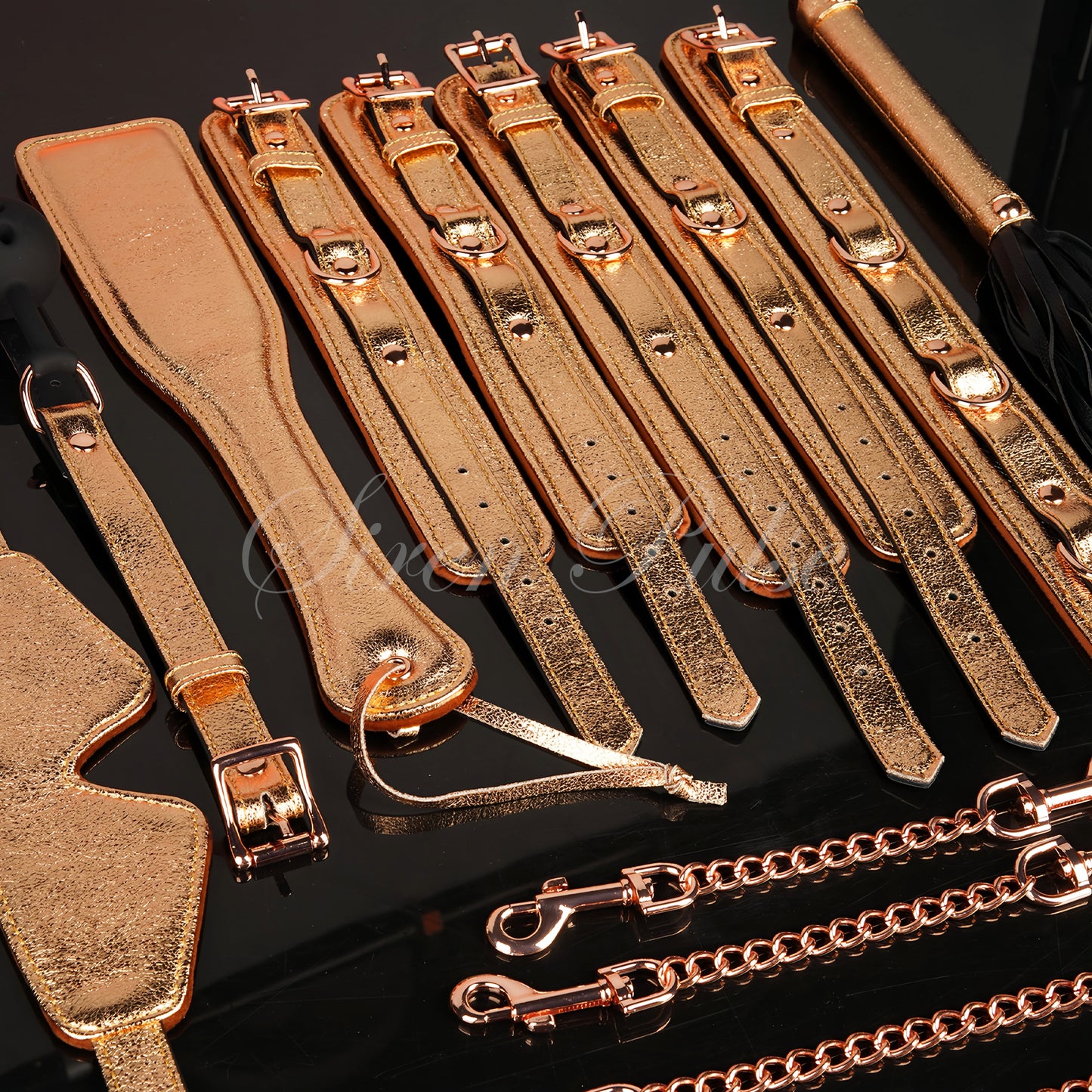 GOLDEN VOW™ 11-PIECE BDSM RESTRAINT SET