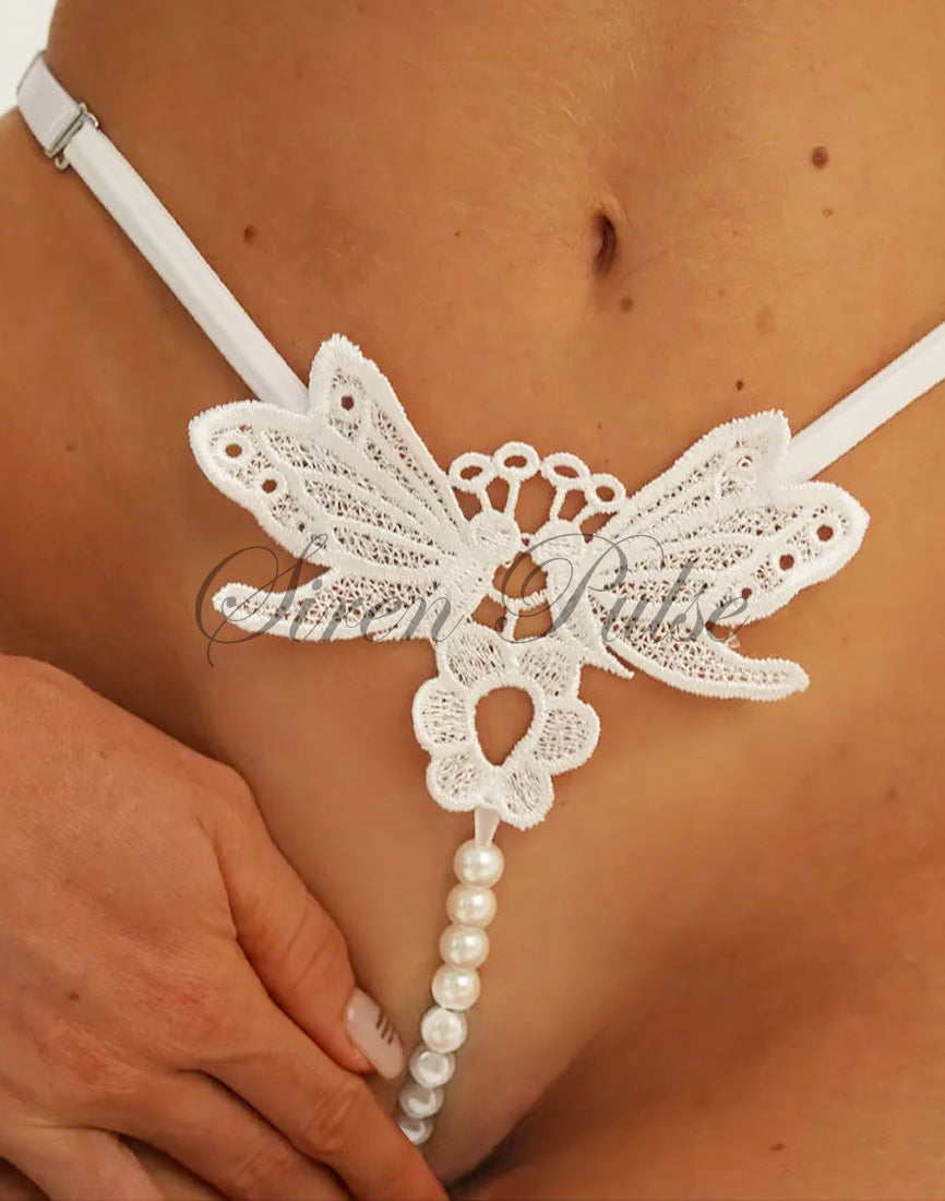 Pearl Rush G-String - Stimulating Pearl Thong Lingerie | Siren Pulse Pearl Rush G-String - Stimulating Pearl Thong Lingerie | Siren Pulse