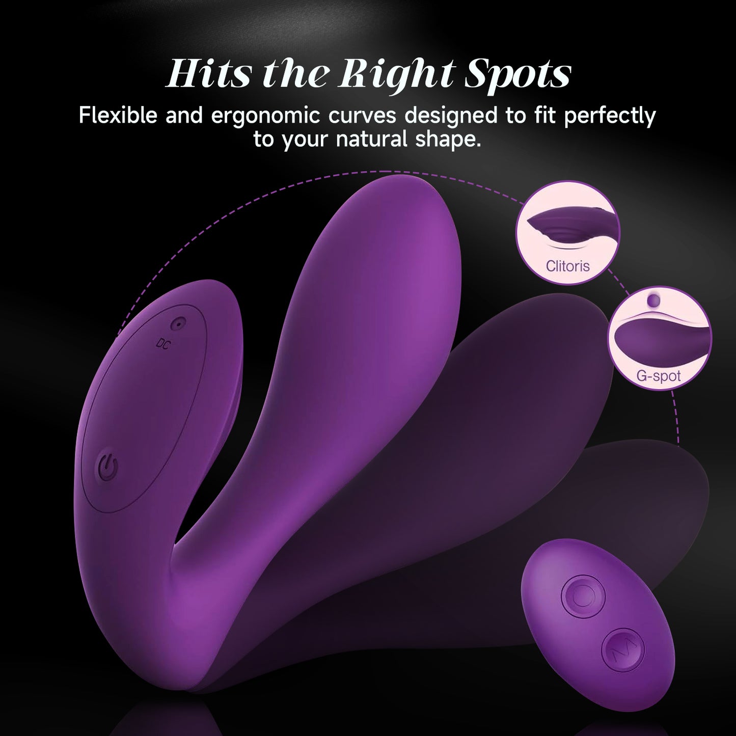 Siren Pulse sex wellness and toy collection, soft body safe-silicone G spot simulator, clitoris-teasing wireless silent Dildo vibrator for woman.