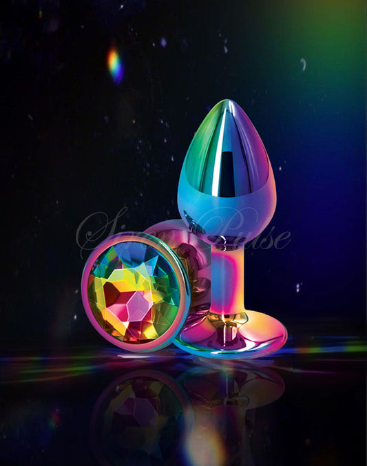Siren Pulse Rainbow Glory Multicolor Diamond Anal Plug – Perfect for Unique Stretch & Sensational Pleasure