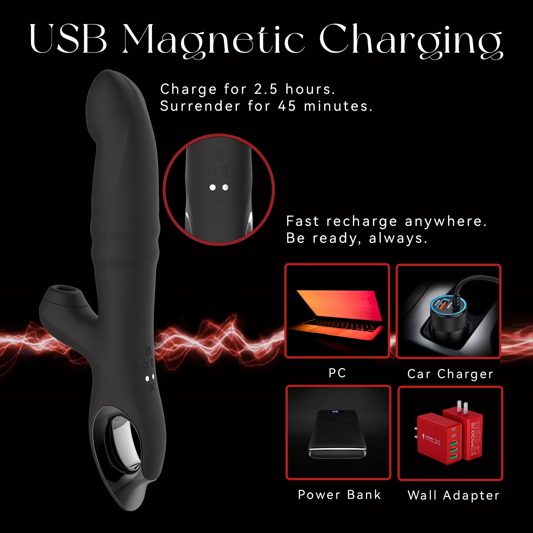 Thrusting suction vibrator with internal beaded core by Siren Pulse – G-spot sex toy with deep thrust, clit air pulse, and liquid silicone body