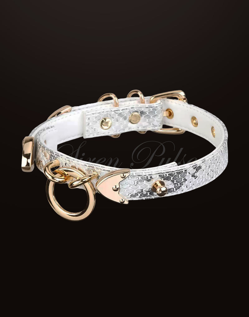 VOWBLEACHED™ RESTRAINT COLLAR WHITE