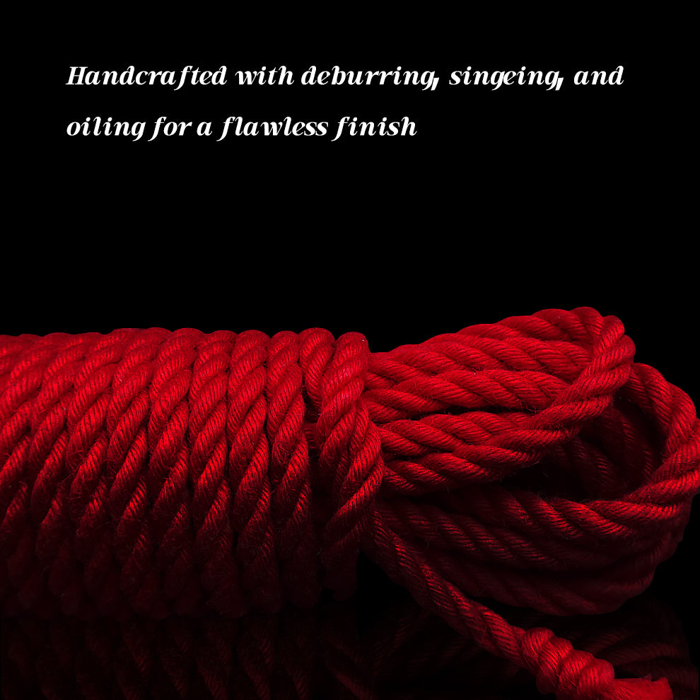 BOUND FLESH SHIBARI BDSM ROPE RED - 30 FT