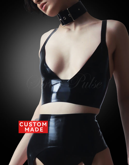 DARK MIRROR™ LATEX BRALETTE TOP