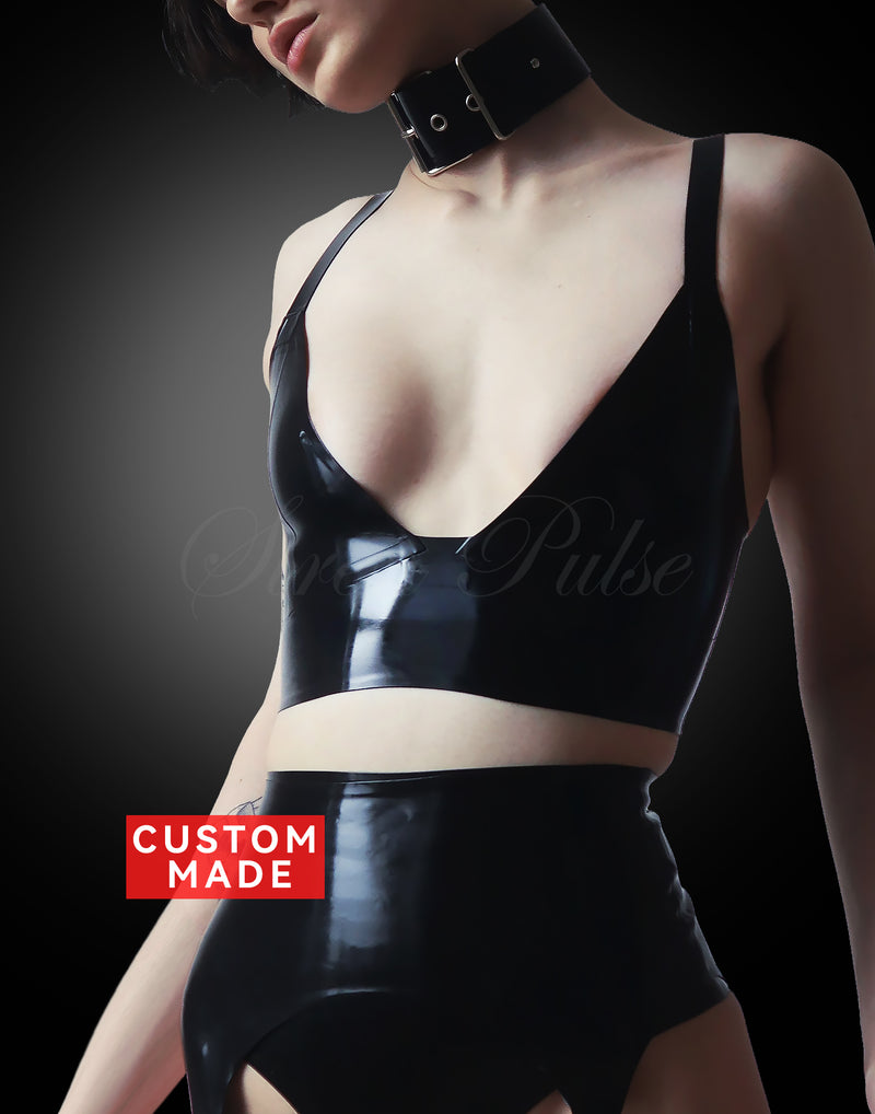 DARK MIRROR™ LATEX BRALETTE TOP