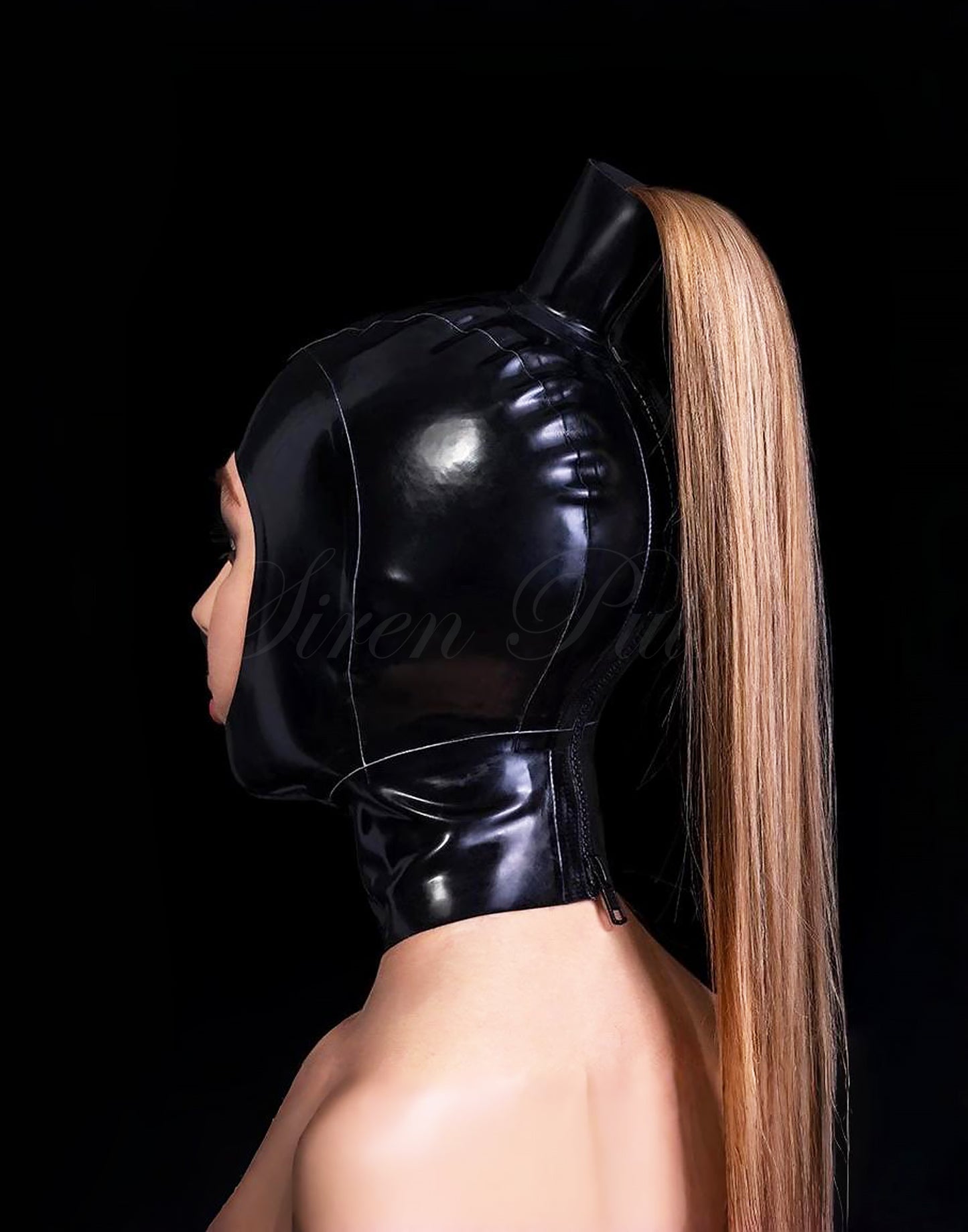 PONY VEIL™ LATEX HAIR TUBE HOOD