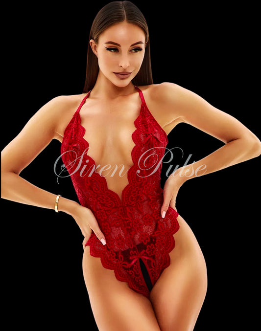 LUSTFUL VIXEN  RED BODYSUIT